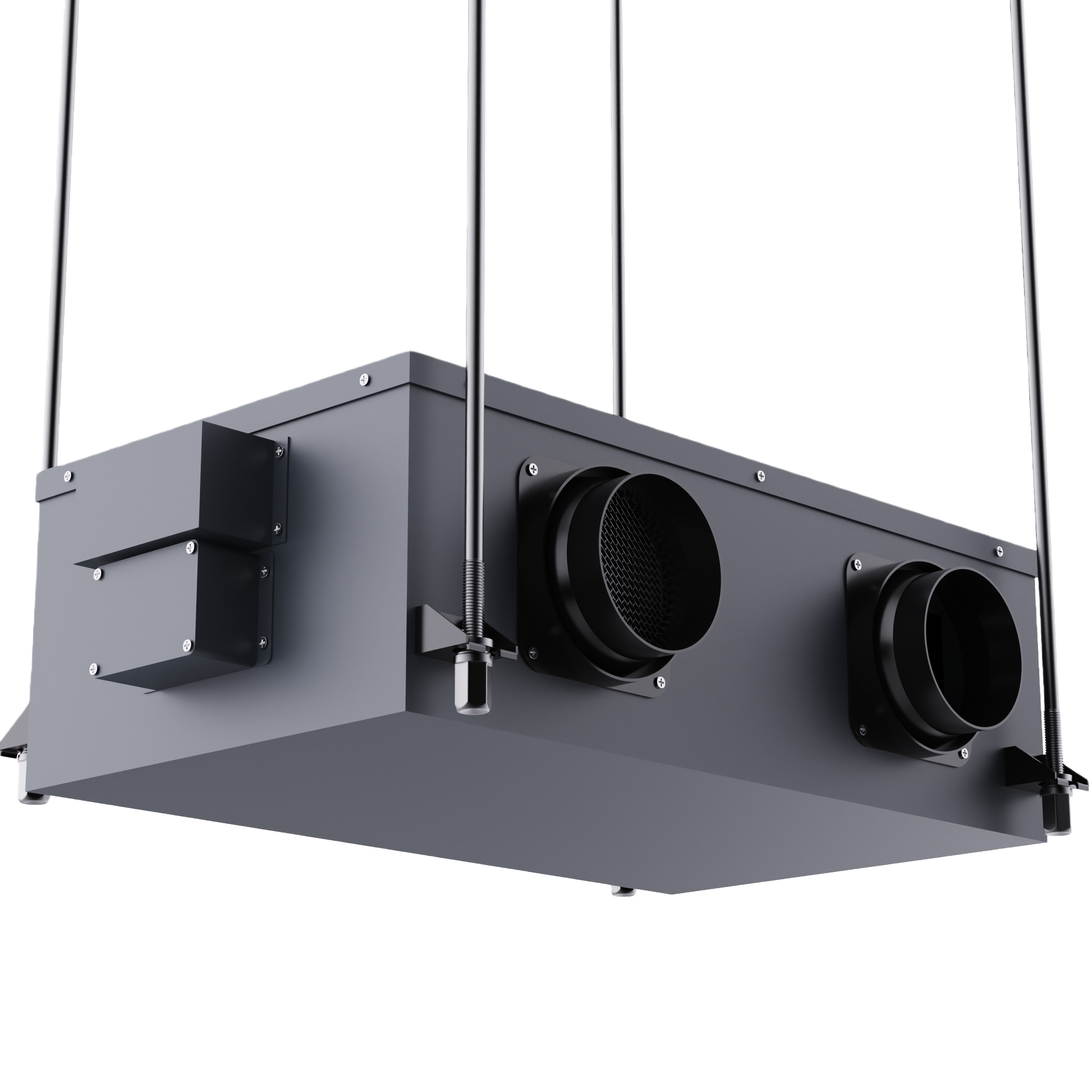 ‌Жилой вентилятор с двусторонним потоком для воздушных каналов